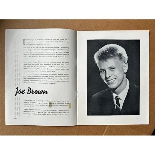 JOE BROWN/TORNADOS/SHANE FENTON YOUR LUCKY STARS 1963 PROGRAMME with rare ticket - Image 3 of 4