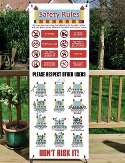 Bouncy Castle Safety Sign