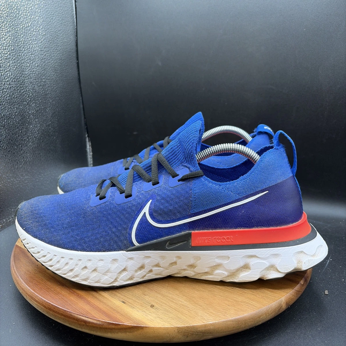 Nike React Infinity Run Flyknit Racer Blue Crimson | eBay