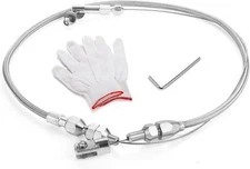 Spurtar 24" Universal Throttle Cable Stainless Steel Braided Covering 24 inch 