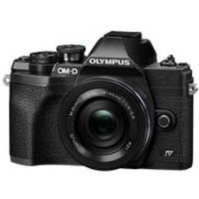 Olympus OM-D E-M10 Mark IV with ED 14-42mm F3.5-5.6 EZ Lens, Black