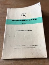 Betriebsanleitung Mercedes-Benz 180e (Ponton) OLDTIMER / RARITÄT