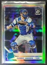 2019 Panini Donruss Optic Danny Jansen #35 Holo Prizm RC Rated Rookie Blue Jays