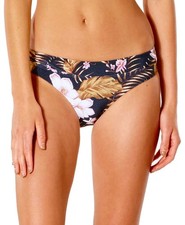 Rip Curl Playa Bella Full Coverage Bikini Bottom - Black - New