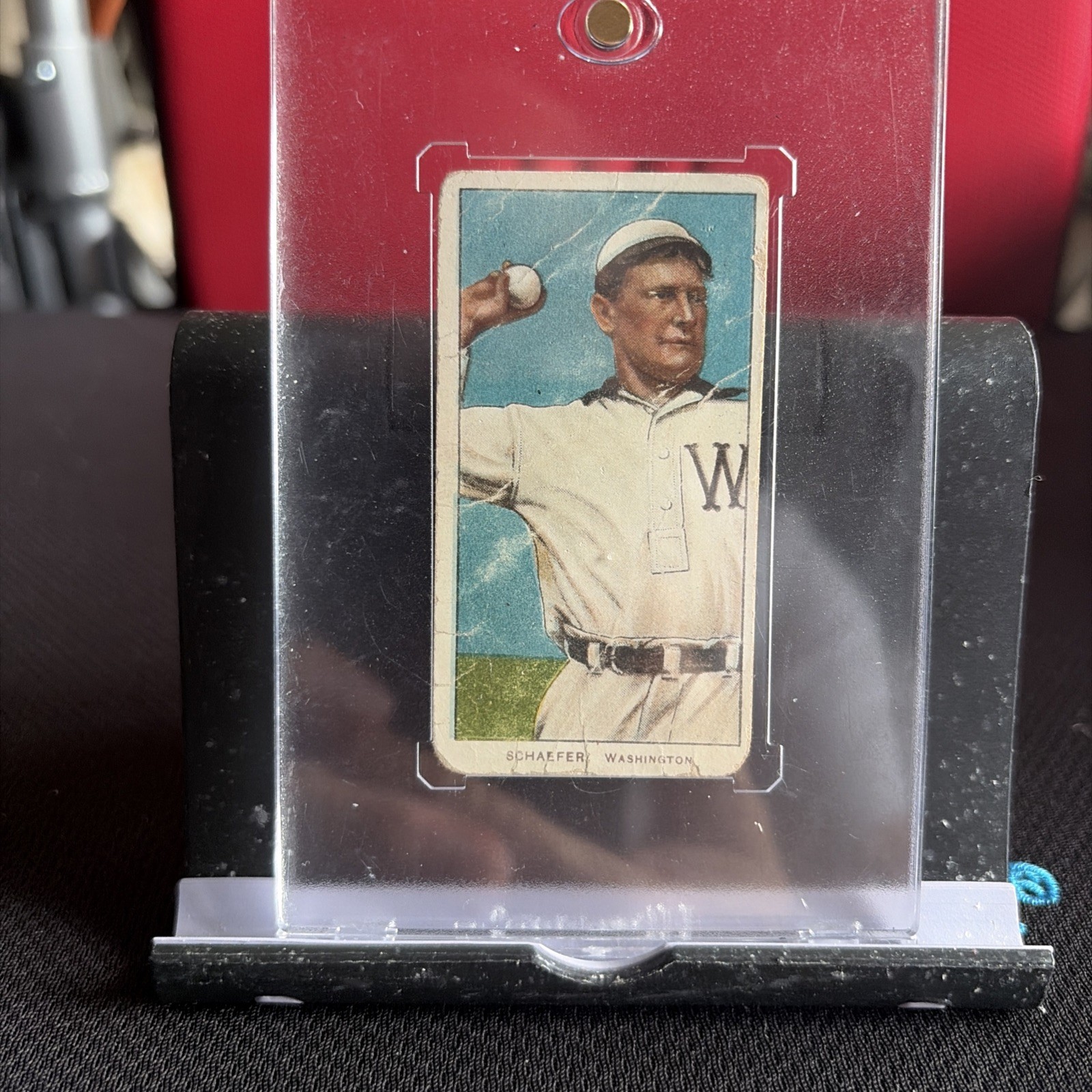1909-11 T206 - Germany Schaefer 350-460 Factory No. 30 Back Washington; Blue...