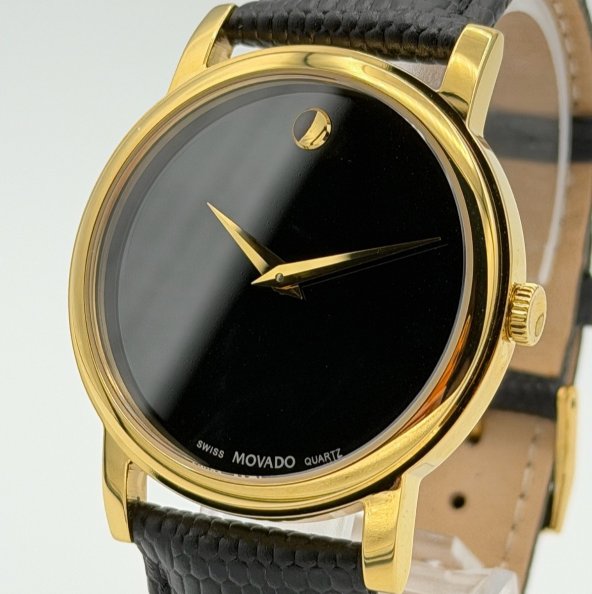 MOVADO Museum Black Dial Classic Analog Quartz Unisex 38MM  display picture 1