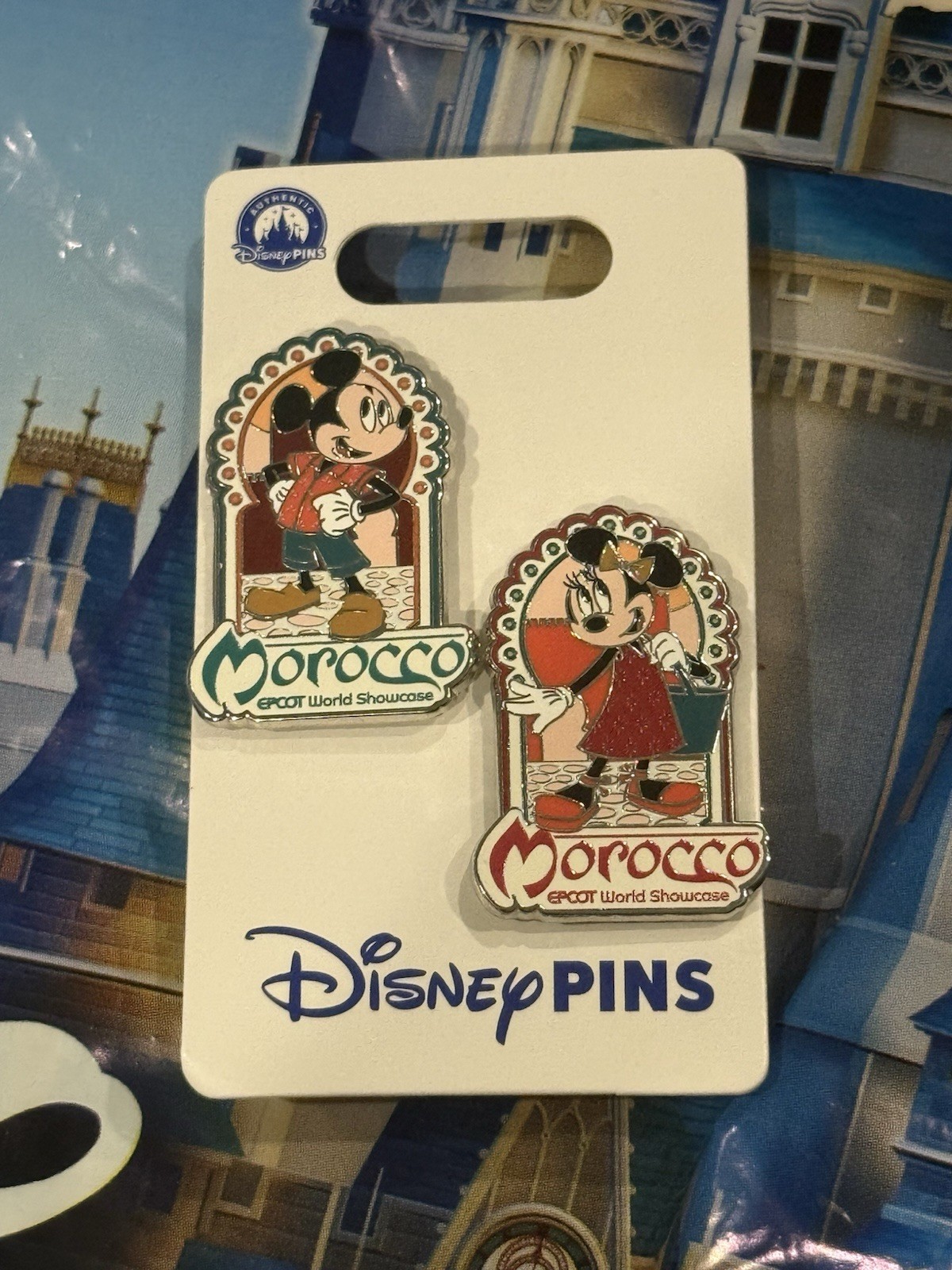 Disney Epcot World Showcase Morocco Mickey And Minnie Pin Set 2026 New OE Pins