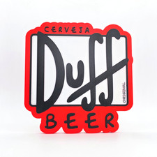 Duff Beer Sign - Simpsons inspired 9" Logo W/ Mounting Keyhole