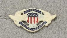 WWII era "Son In The Service" plastic Sweetheart pin