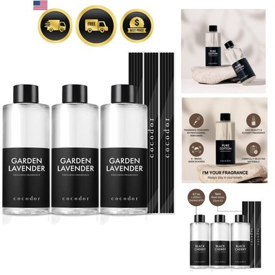 Reed Diffuser Oil Refill Garden Lavender Aromatherapy Home Fragrance 3 Pack