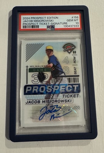 2024 Panini Prospect Edition - Jacob Misiorowski #156 Holo Signatures (AU, RC)