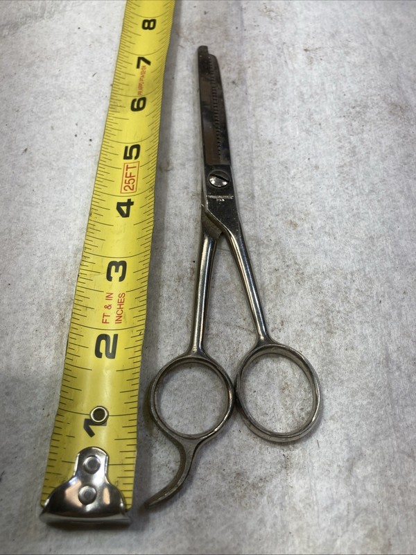 Vintage Millers Forge Thinning Shears 7"  Stamped USAHairdresser Barber Scissors