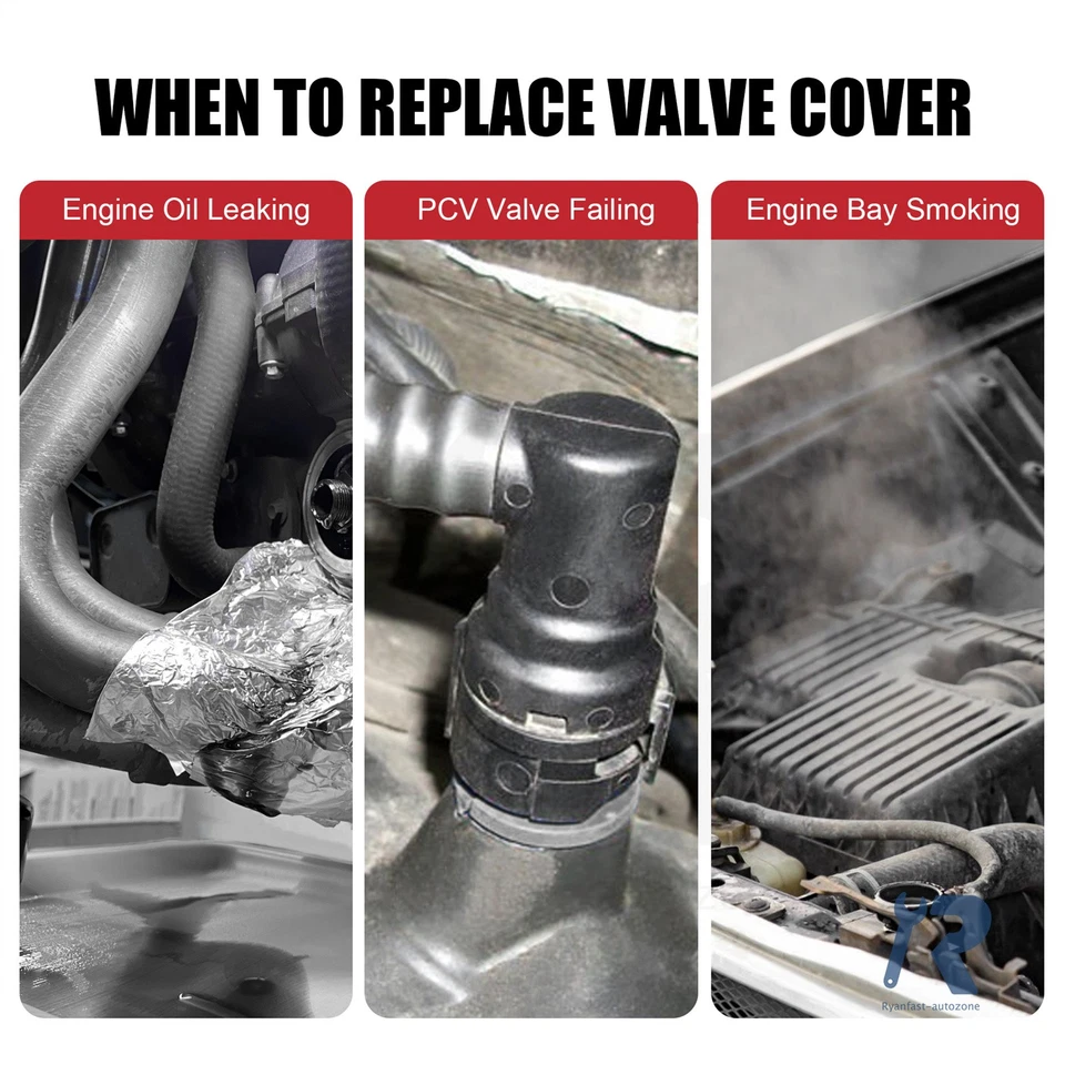 Valve Cover Passenger Right Side Hand for Dodge Charger Jeep Cherokee 5184068AN Foto 3 de 4