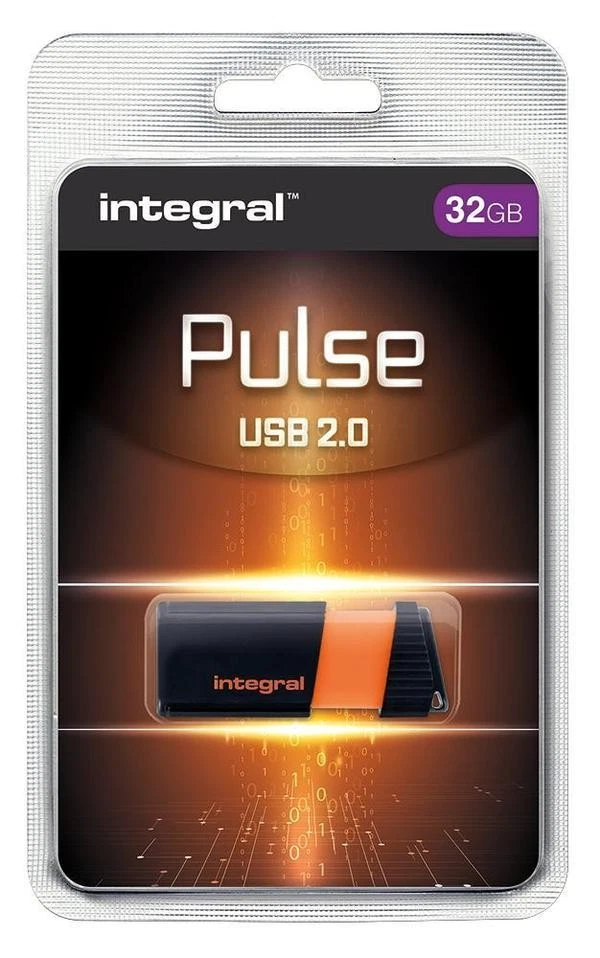 Integral - INFD32GBPULSEOR - Clé Usb 2.0, 32 Go Orange - Photo 4/4