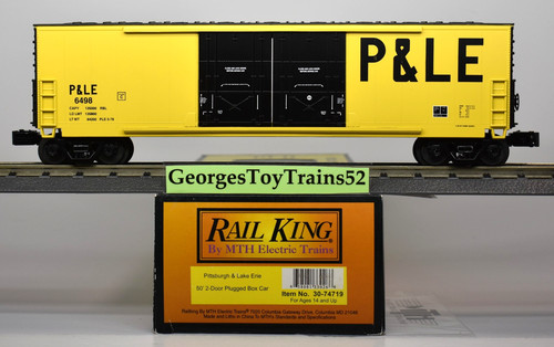 MTH RAILKING O #6498 P&LE PITTSBURGH & LAKE ERIE 50' ENCHUFE DBL DR BC 30-74719 NUEVO EN CAJA | Condition: New