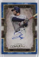 2018 Topps Five Star Blue 5/25 George Springer #FSA-GP Auto k4s