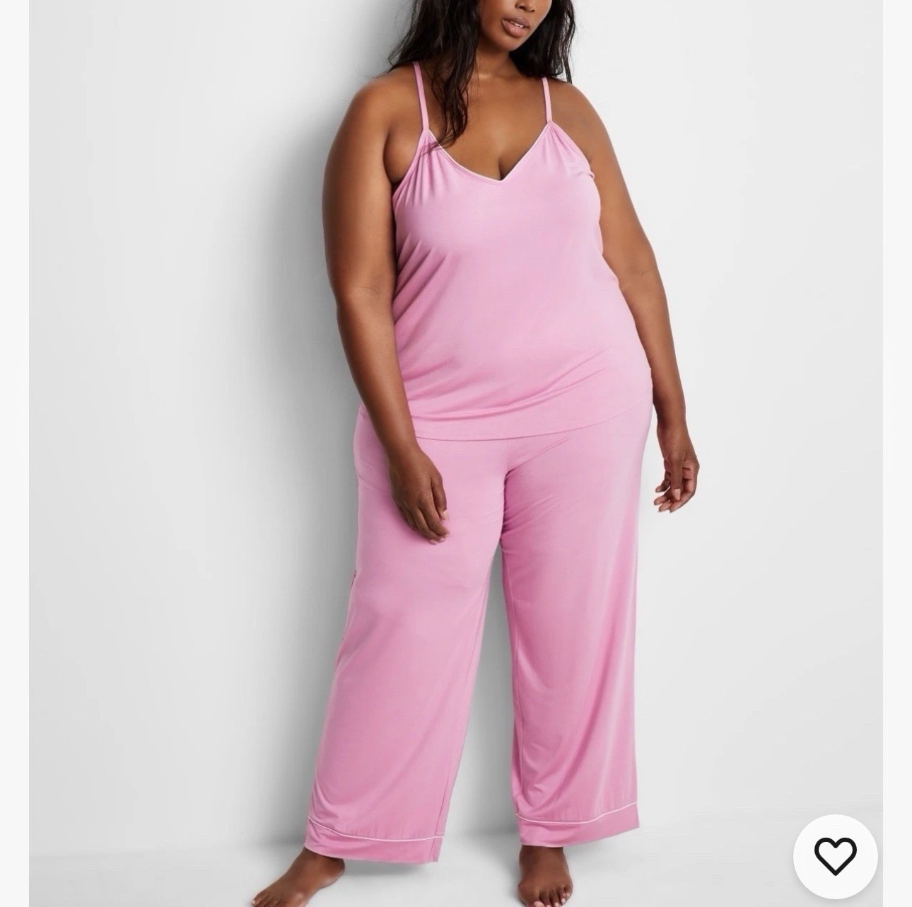 State Of DayIntimates Womwn’s Pajama Set Pink Camisole Pant XXL NWT