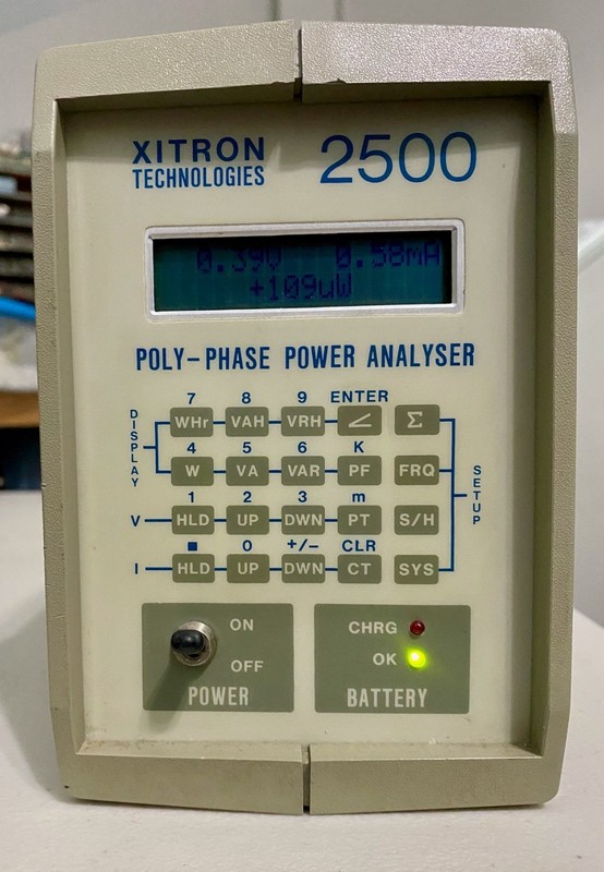 Xitron model 2500 Digital Poly-Phase Power Analyzer