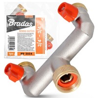 Verteiler 3/4'' Igxagxag 2-Wege Wasseranschluss Wasserhahn FüR GartenschläUche