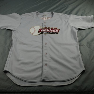 Team Nabisco All Stars Baseball Jersey Mens XL Gray MLB Baseball Rawlings Mens