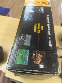 Vtg Sega 32x System Console For Genesis Box Manual Inserts Cables Tested Working