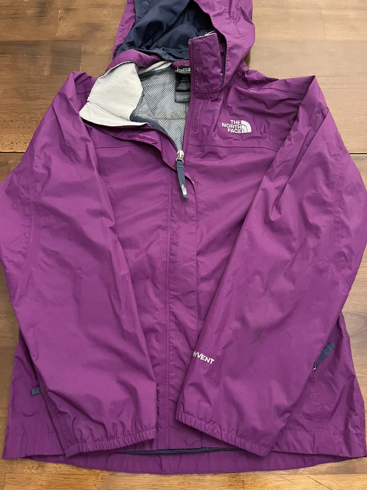 Chaqueta HyVent The North Face para niñas, talla juvenil M (10/12) púrpura.  Foto 2 de 4