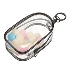 Toyvian Clear Figure Display Bag with Keychain, Portable Dustproof Mini Doll ...