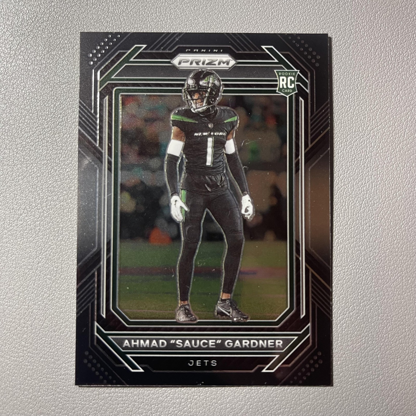 2022 Panini Chronicles #PB-22 Ahmad "Sauce" Gardner Prizm Black