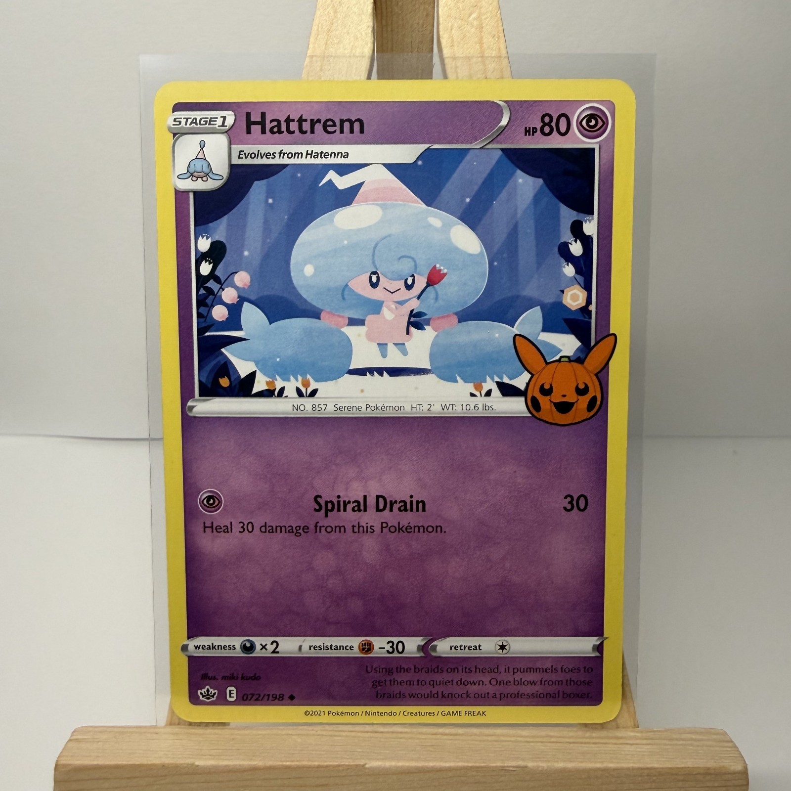 Hattrem 72/198 Chilling Reign Trick or Trade Pokemon TCG