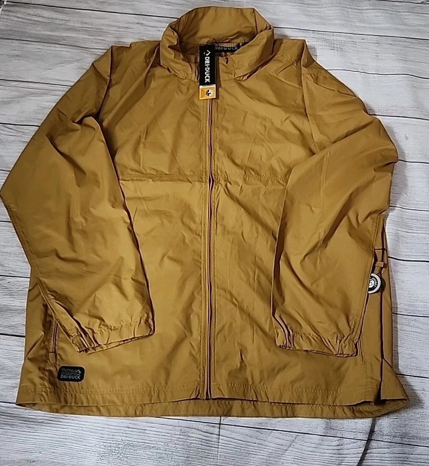 NWT Dri Duck Wheat Men’s 3XL Packable Wind & Water Resistant Jacket - Image 2 of 4