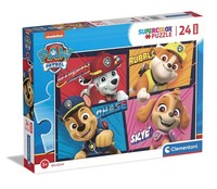 Clementoni 24238 Supercolor Paw Patrol-Puzzle 24 Maxi Teile Ab 3 Jahren, Buntes