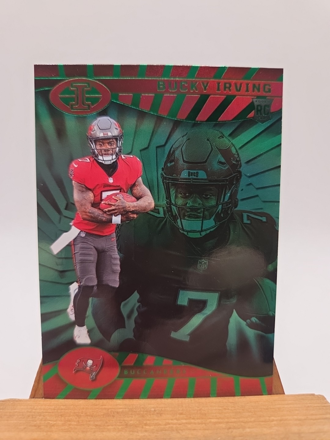 Bucky Irving 2024 Panini Illusions  #85 Trophy Collection Emerald Rookie