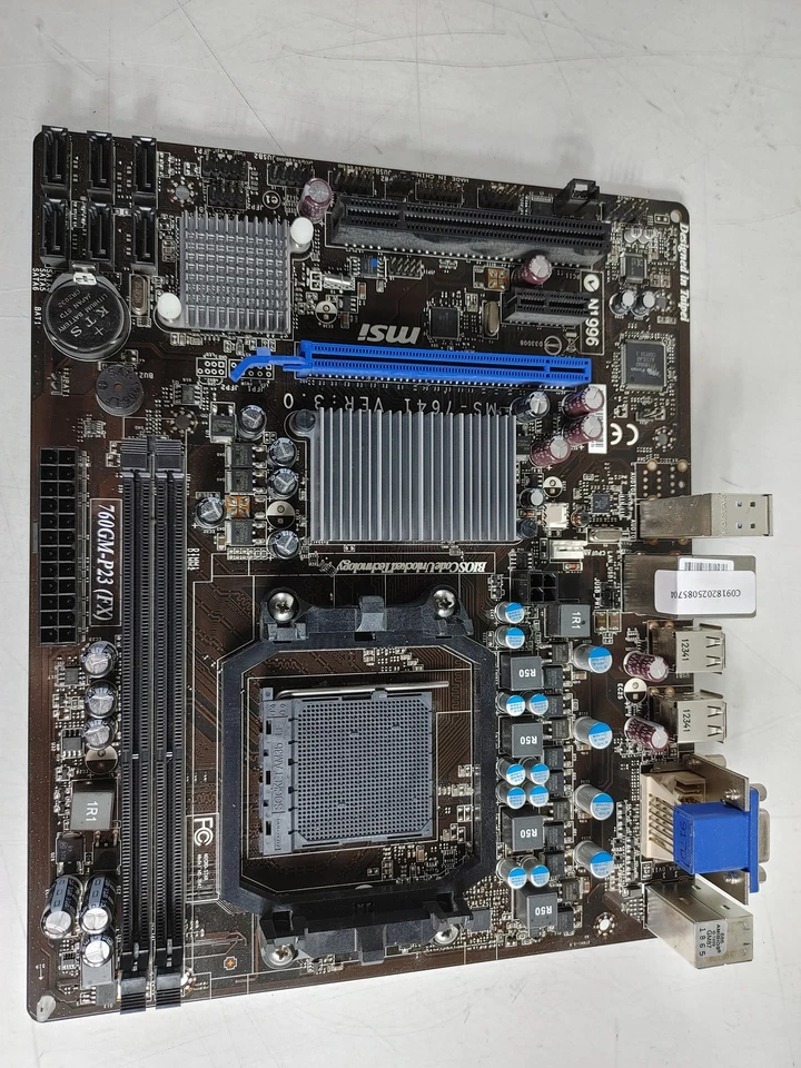 Lot of 2 MSI 760GM-P23 (FX) AMD Socket AM3+ DDR3 SDRAM Desktop Motherboard - Image 2 of 4