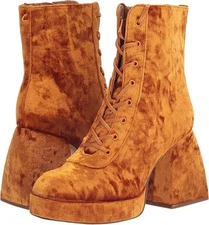 CIRCUS NY/Sam Edelman KIA Boots Womens SZ 5 M Ankle Bootie ORANGE H8593F2301 DK