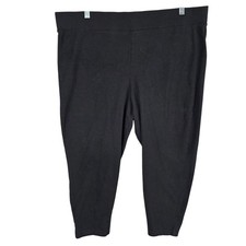 Womens Torrid Black Active Cropped Leggings Pants Stretch Cotton Blend Size 3