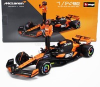 Burago 1/24 Mclaren F1 MCL38 2024 Figuren Oscar Platten Statisches Modell Die...