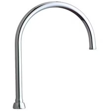 Chicago Faucet Gn8ajkabcp Gooseneck Spout, Brass