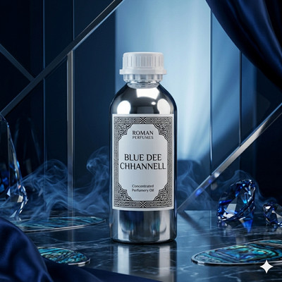 Roman Blue Dee Chhannel Concentrated Perfume Oil Fresh Woody Aroma 3.4 fl oz