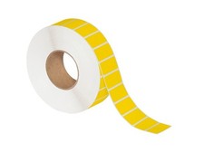 4 x 6 1/2" Yellow Thermal Transfer Labels 900/Roll 3" Core 4 Rolls