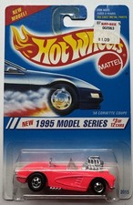 1995 Hot Wheels First Edition 58 Corvette Coupe 312 Basic Hub Wheels