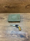 1960's Marx Toys: Stagecoach Cap Gun/Pistol chrome barrel With Plastic Case