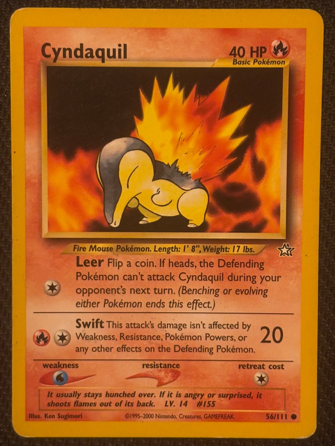 Cyndaquil (56) Common Neo Genesis 056/111 LP