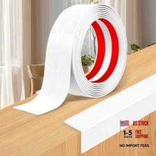 Wall Corner Protector Moulding Trim Peel and Stick  0.8 In x 10 Ft White
