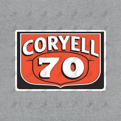 Vintage Coryell 70 Metal Sign Gas Oil Memorabilia #840270