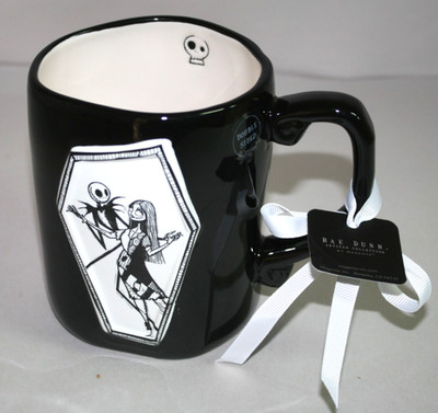 Rae Dunn Disney Tim Burton Nightmare Before Christmas 2 Sided Coffee Mug Cup New
