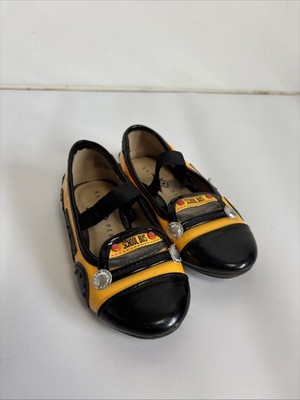 Katy Perry School Bus Ballet Flats Toddler Girls Sz 7 Patent Yellow * Scuff