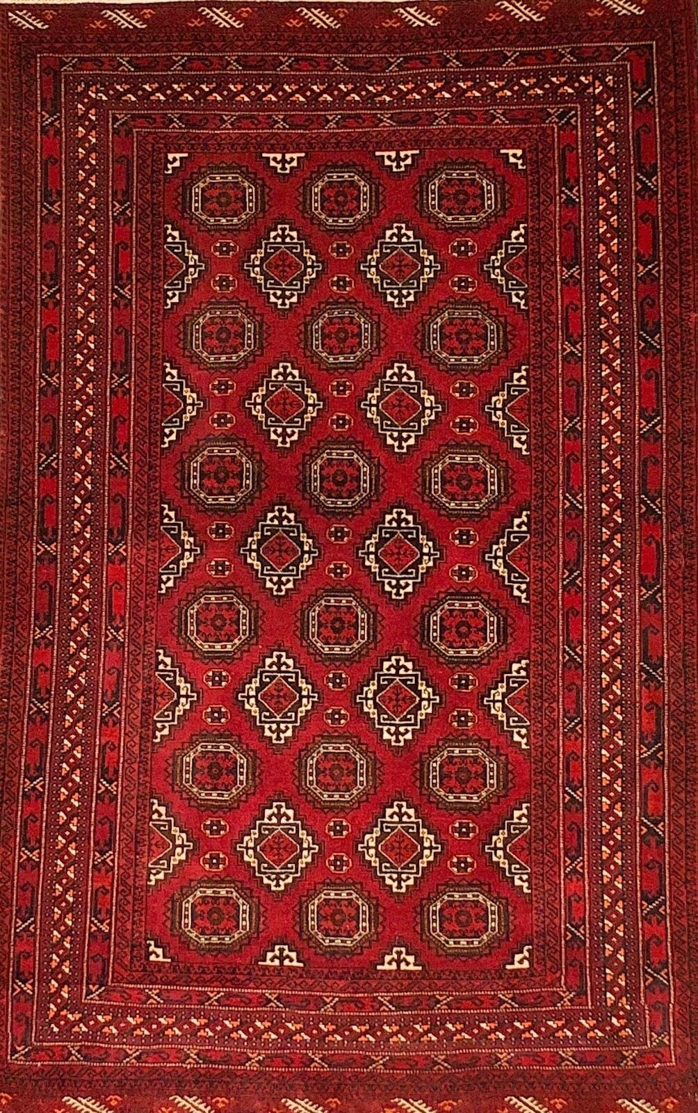 Hand-knotted Rug (Carpet) 4'2X6'4, Baluch mint condition