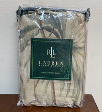 New Sealed Ralph Lauren Belmont Oaks Palm Neutral Euro European Sham 26 X 26