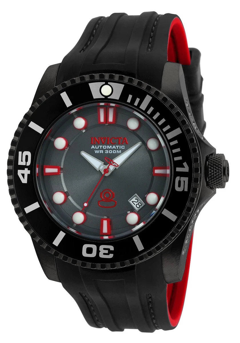 Red and black invicta watch sale