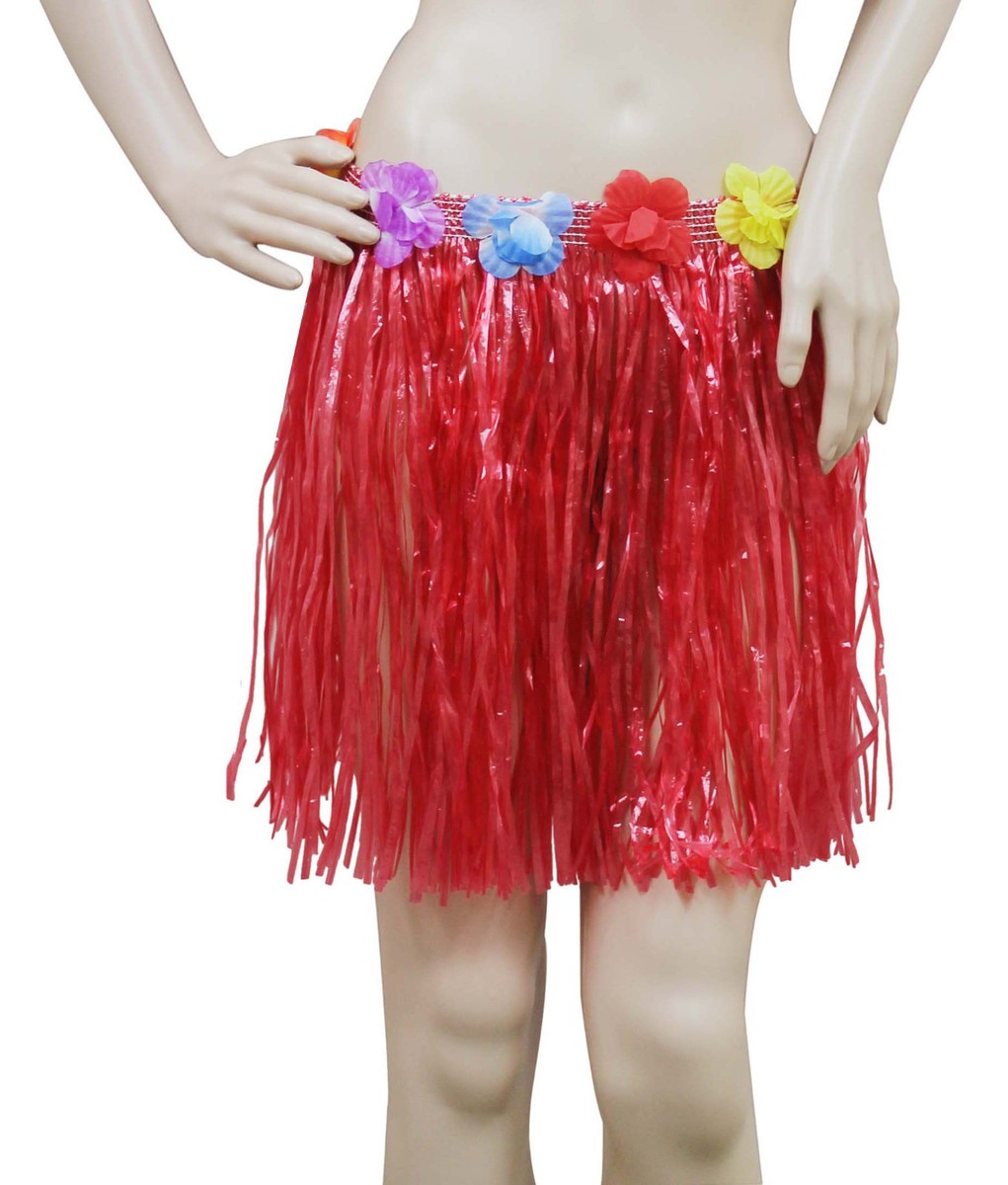 Grass Skirt Plain Straw Look Adult Hawaiian Costume 55cm Long Grass Skirt Plain Straw Look Adult Hawaiian Costume 55cm Long